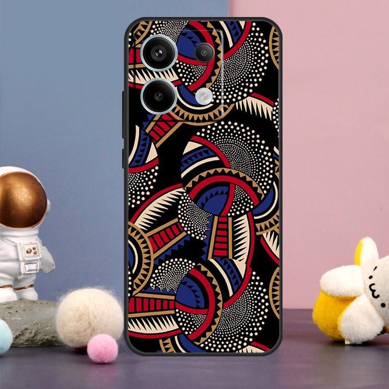 African Wax Print Design Case For Xiaomi Redmi Note 14 9 10 11 12 13 15 Pro Plus Redmi 15 15C 14C 10C 12C 13C Cover