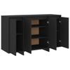 Sideboard Black 120x41x75 cm Particleboard