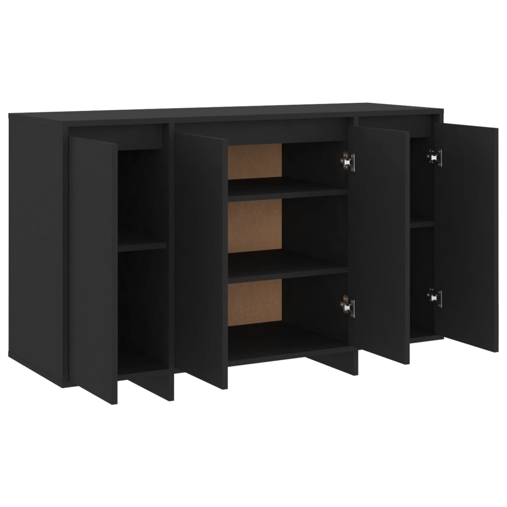 Sideboard Black 120x41x75 cm Particleboard