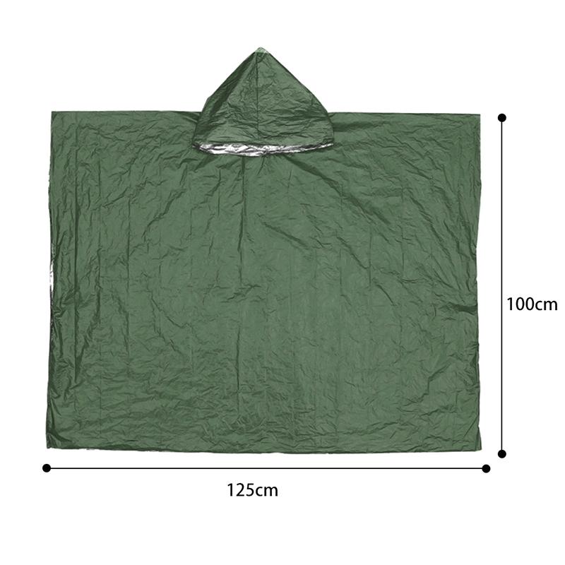 Portable Waterproof Emergency Survival Sleeping Bag Outdoor Edc Camping Gear Thermal Sack First Aid Rescue Kit Mylar Blanket