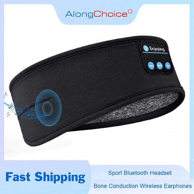 Fone Auricolari Bluetooth Sport Fascia per dormire Cuffie wireless elastiche Maschera per gli occhi per musica Fascia per cuffie Bluetooth wireless