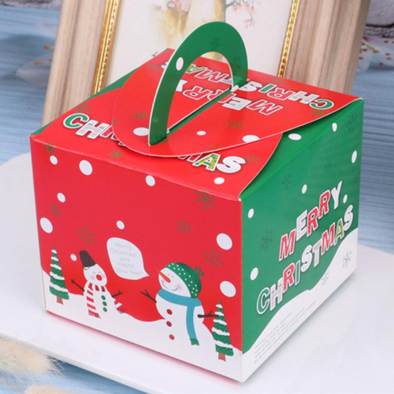 10pcs Candy Gift Christmas Christmas Eve Apple Packaging Gift Decoration Boxes Cake Packaging Boxes