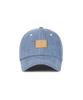 Bajal Va Square Denim Label Ball Cap Light Blue