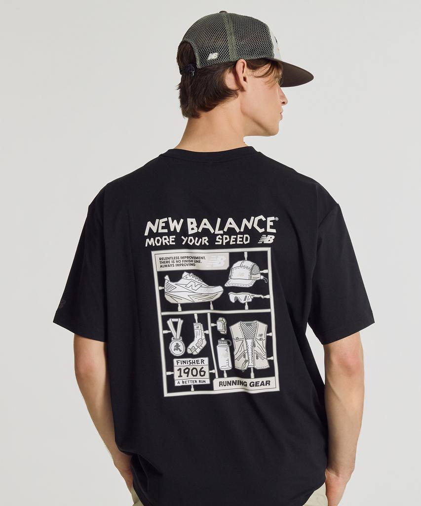 Nyuballanseu Nbneg25613 / Uni Frozen Pictogram Short Sleeve T-Shirt (Black)