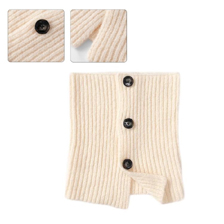 Buttoned Knitted Neck Scarf Neck Wrap for Winter Warmth Trendy Neck Gaiter Shoulder Wrap Neck Shawl for Women Travel