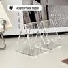 Acrylic Transparent Phone Stand: Multi-functional, Thickened, Simple Ins Style for Desktop Display.