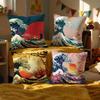 Pattern Japanese Waves Cushion Cover Decorative Cushions Covers Cover Sofa 50x50 Pillow 4 Piece 45x45 40x40 Pillowcase