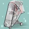 Zipper Open Dust Shield Stroller Wind Shield Waterproof EVA Stroller Rain Cover Pushchairs Raincoat