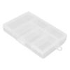 6 Grids Clear Organizer Box Sealing Cover Jewelry Storage Container Box for DIY Crafts Beads