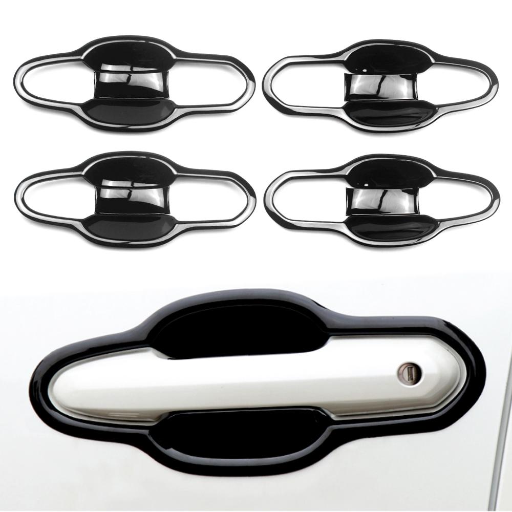 Gloss Black Car Styling Door Handle + Bowl Cover Trim Kits Exterior Accessories For Toyota RAV4 2019 2020 2021 2022 2023 2024