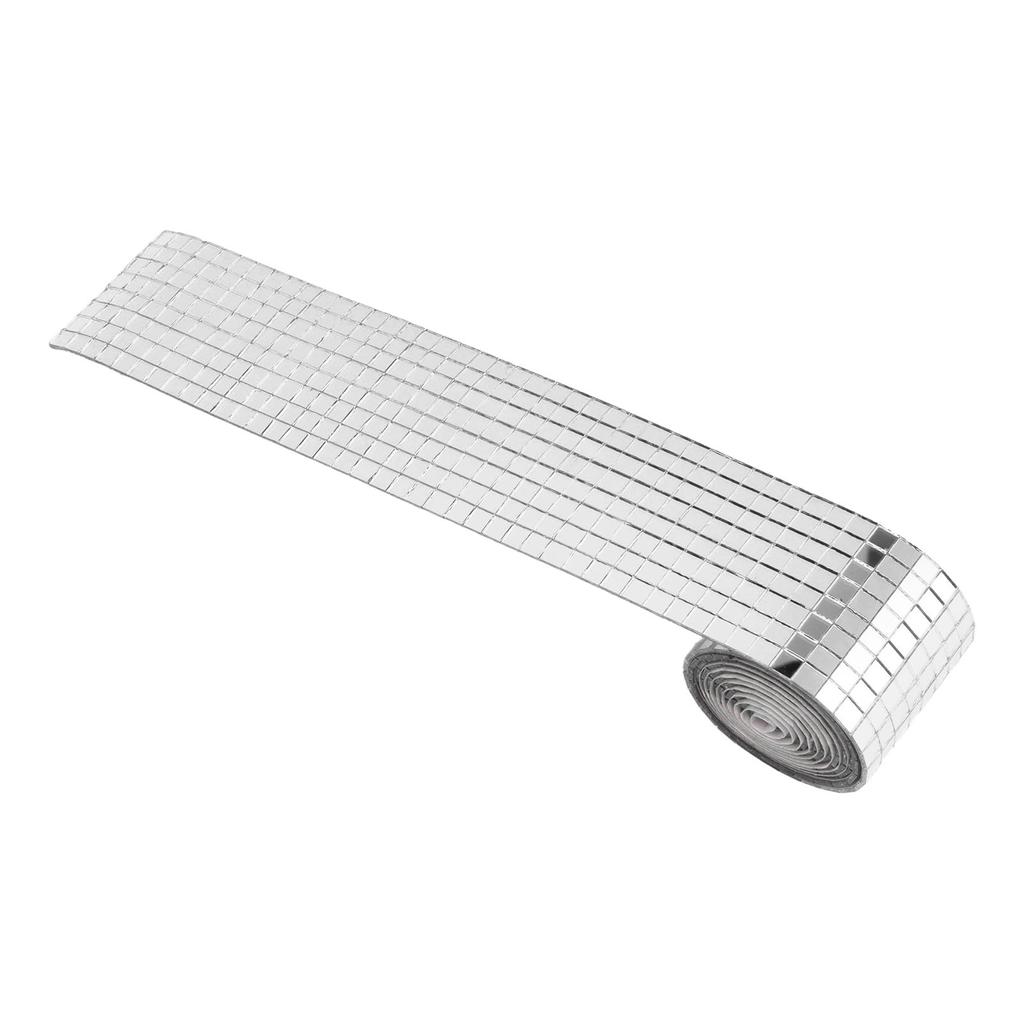 1600Pcs Self Adhesive Mirror Mosaic Sheet Adhesive Mosaic Square Glass Tile Sticker for Home