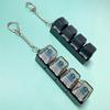 Unzip shaft body Quiet mute keycap Decompression mechanical keyboard Quiet shaft Soft keychain Unzip button