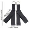 2Pcs Pilates Straps Reformer Straps D Ring Core Waist Back Leg Y Loops Fitness Straps Yoga Straps for Exercise Men Home Women