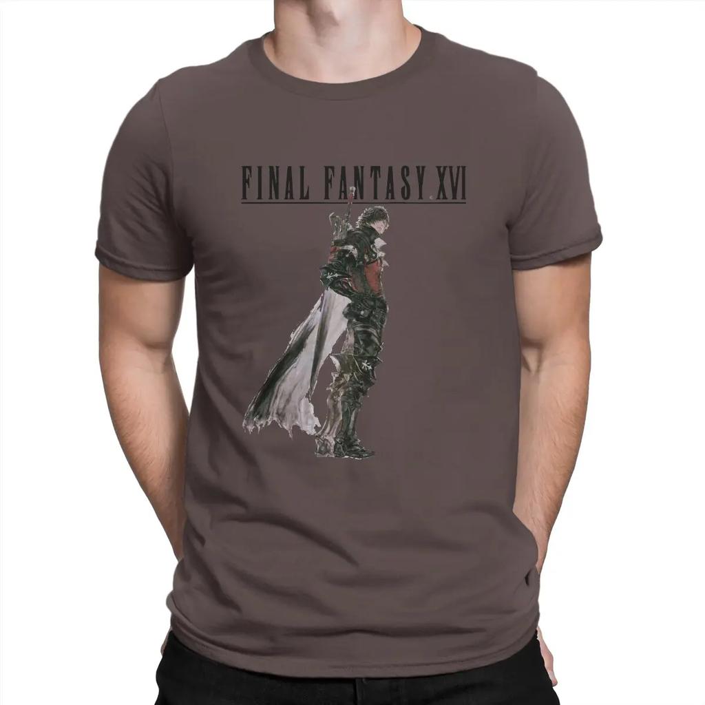 Cool T-Shirt for Men F-Final Fantasy Casual Pure Cotton Tees O Neck Short Sleeve T Shirt Birthday Present Tops