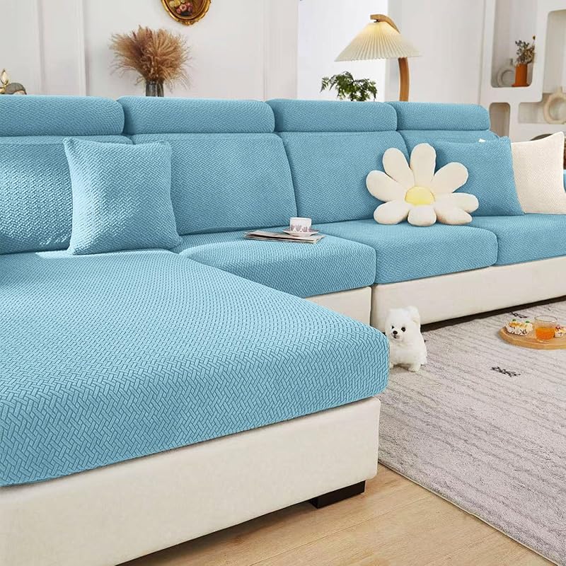 Sectional Couch Covers Couch Cushion Covers for Sectional Sofa L Shape Sofa Covers Washable Universal Stretch Sofa Slipcovers Soft,Anti