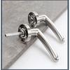 Door Handle Door Handle Lock Square Slot Privacy Mask Interior Bedroom Room Bathroom Three-bar Ball Lock Hardware