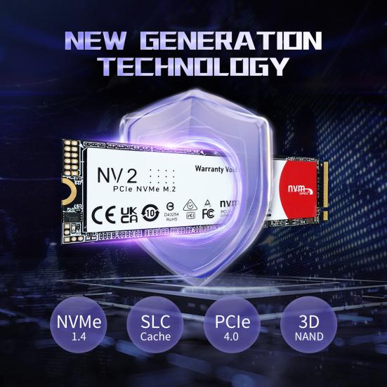 PCIe 4.0 M.2 NVMe SSD Prędkość Do 7300MB/s Odczyt 6800MB/s Zapis 64/128/256GB 3D NAND PC Laptop Komputer Stacjonarny Wewnętrzny Gamingowy Dysk SSD