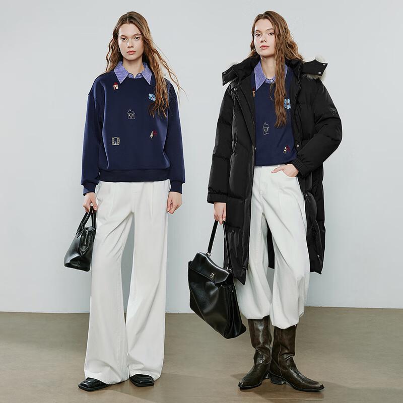 Chuyu Women's Graphene Embroidered Winter Sweatshirt