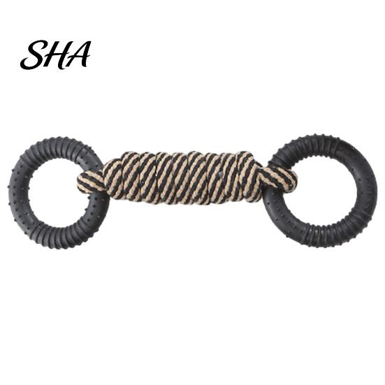 Pet Dental Care Toy Cotton Rope Dog Toy, Flying Disc Interactive Fetch Knot Cleaning Chew Tug-of-War for Large And Small Dogs Puppy