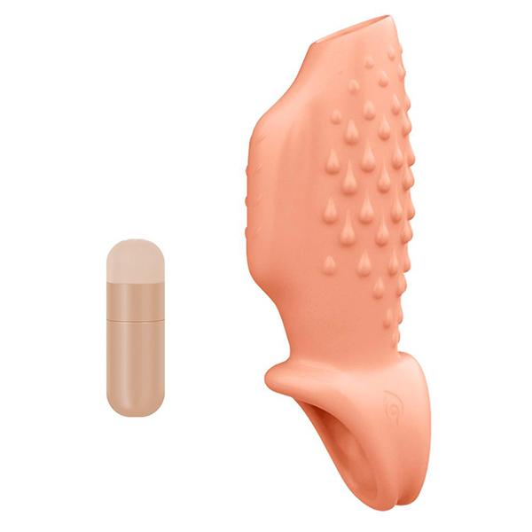 Cock Sleeve Penis Vibrerende Ring Myk TPE Enlargement Extender Mannlig Forsinkelse Ejakulasjon Kyskhet Innretning Sexleketøy For Menn Par