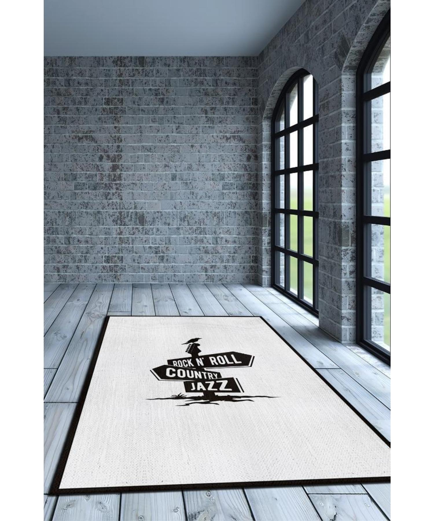 

Three Music Styles Washable Non-Slip Decorative Carpet With Cotton Woven Base