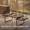 Portable Picnic Table with Mesh Top Easy Setup Folding Outdoor Lightweight