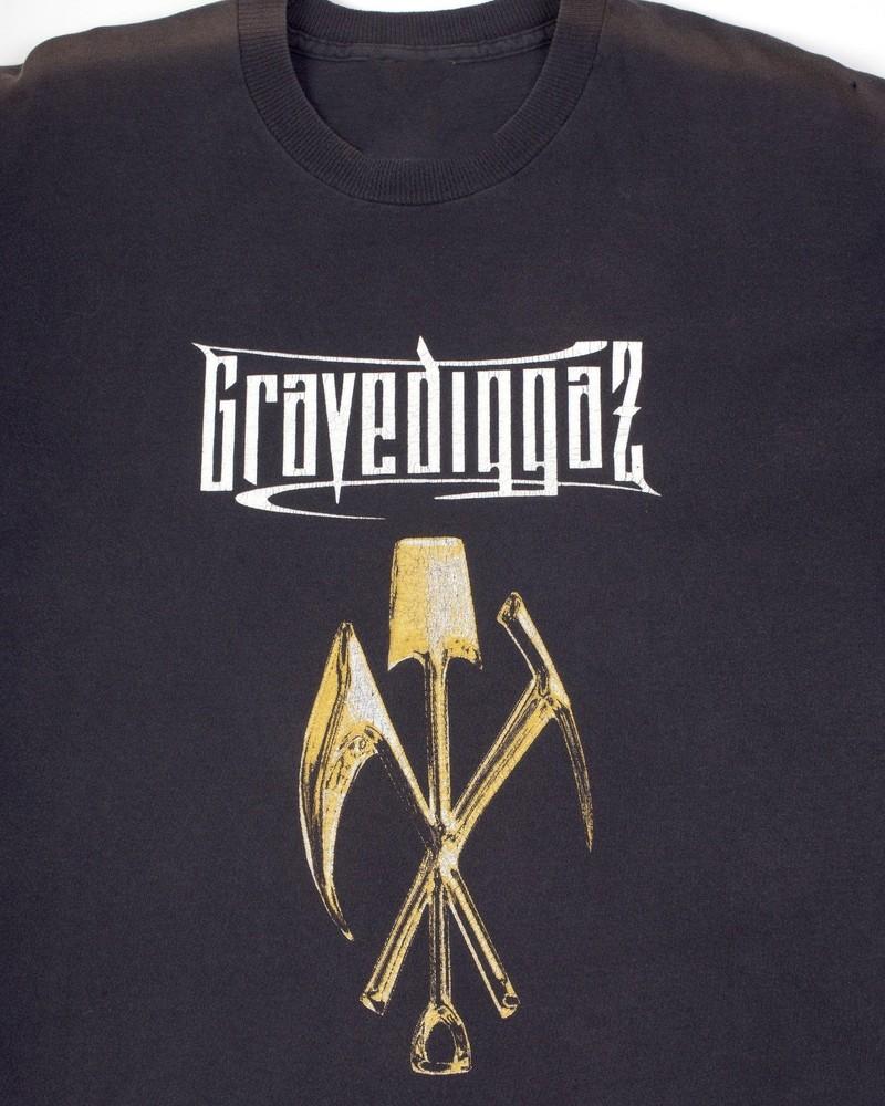 Vtg GRAVEDIGGAZ Band Euro Tour 1998 Heavy Cotton Black S-5XL T Shirt TT259 Unisex T-Shirt S