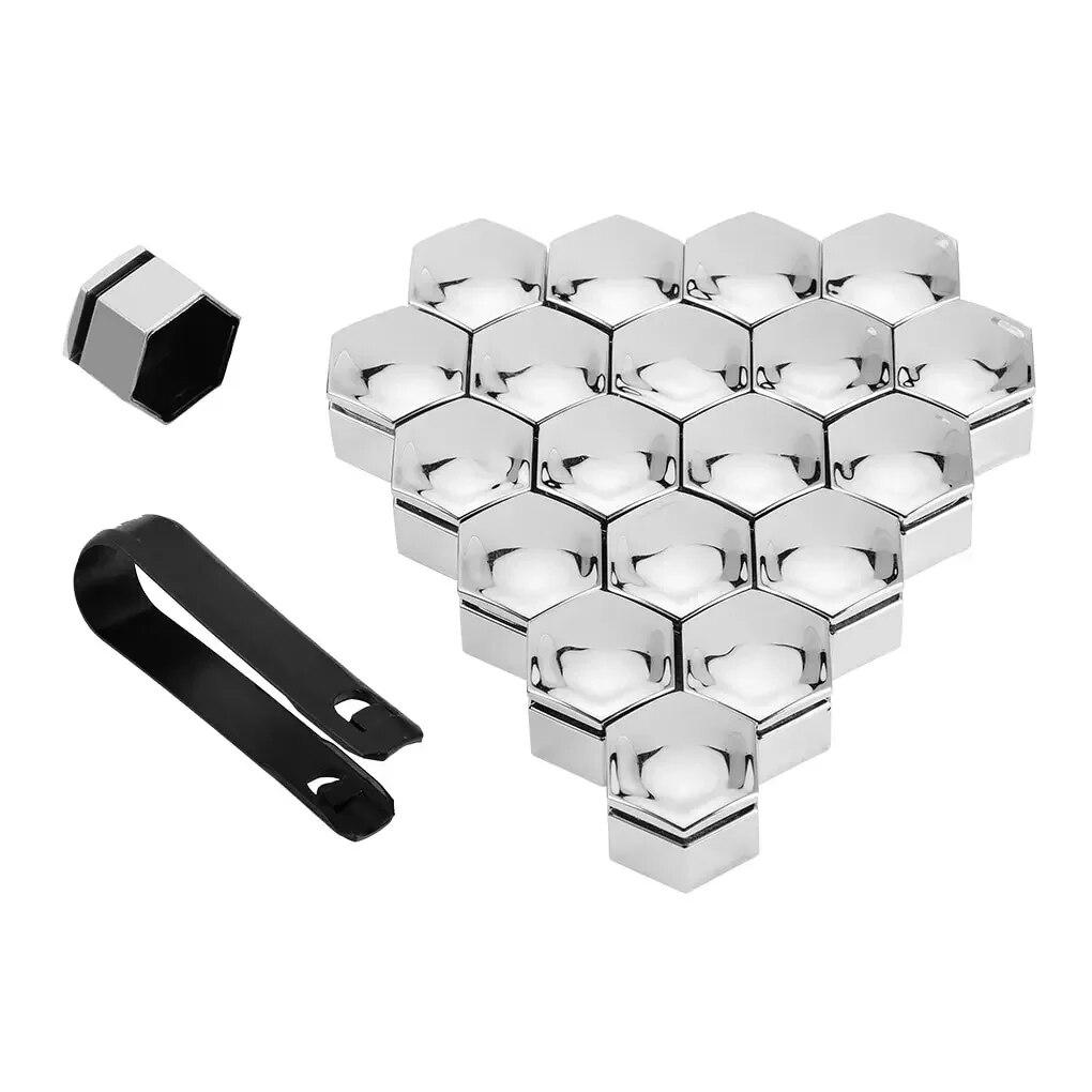 20 buc. Capace Nuci Roată Mașină Capac Șurub Butuc Auto Șurub 17mm Jante Decor Exterior Cheie Specială Protecție Rezistent la Praf