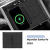 Tapis de Protection en Silicone pour Chargement sans Fil pour Hyundai Santa Fe 2024 2025 Accessoires Intérieurs Tapis Chargeur Antidérapant pour Téléphone de Voiture