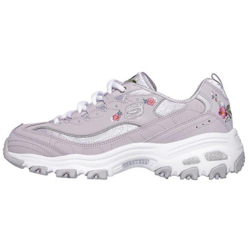 Skechers D LITES 1.0 Women Mesh Synthetic Cushioned Low Top Dad Shoes Lavender Purple 11977-LAV 35