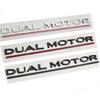 1X Auto Buchstabenaufkleber Modifikationsschild Aufkleber Doppelmotor ABS Dekoration Abzeichen Emblem Auto Zubehör Für 3 Und X S SP85D