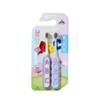 Children's Soft Bristle Toothbrush 2-Pack, Ages 3-10, Double Spiral for Home Use