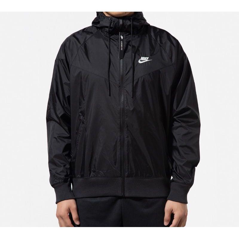 Nike Outdoor Sports Zip Windbreaker Jacket For Spring Men Jackets Black AR2192-010