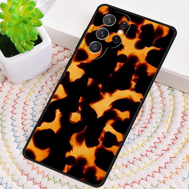 Tortoise Pattern Tortoiseshell TPU Phone Case For Samsung Galaxy note 10 pro S26 S25 S24 S23 S22 Ultra Plus S21 FE S20 Cover