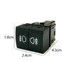 1PC Car Dual Switch Fan Light LED DRL Front Rear Fog Light Switch Button with Wire Fit For Nissan X-TRAIL 2023 Accessories