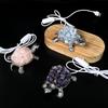 Versatile Natural Crystal Turtle Night Light USB-Powered Aromatherapy Atmosphere Lamp Home Bedroom Decoration Unique Gift Idea