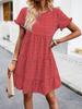 New Women's Casual Print Dress Spring and Summer Temperament Ranch Style Female Dress