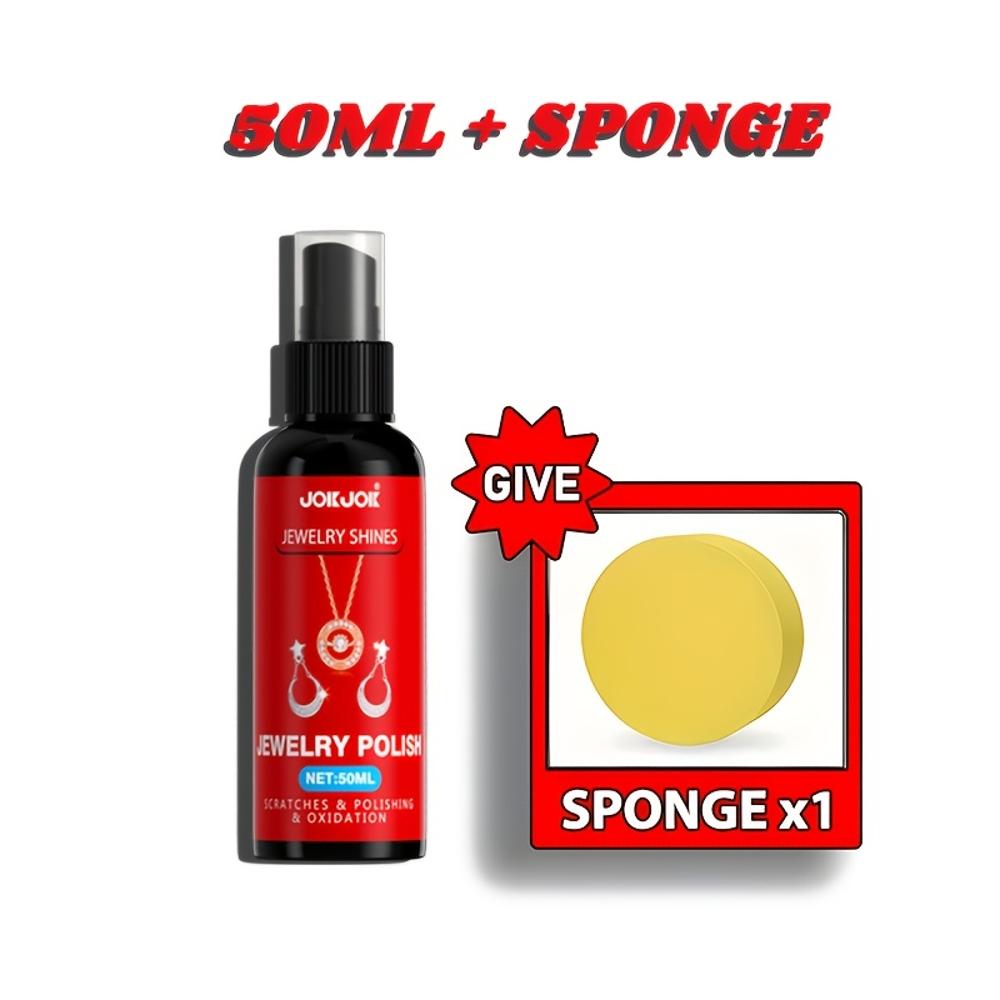 

JOKJOK Премиальный спрей для полировки ювелирных изделий - Быстро возвращает блеск серебристым браслетам, золотым ожерельям, бриллиантовым кольцам и серьгам -