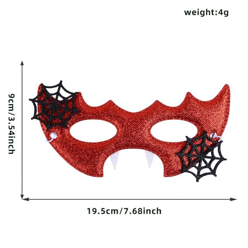 Halloween Half Face Mask Bat Skull Spider Demon Eye Cover Costume Accessory Party Decoration