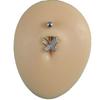Butterfly Flower Belly Button Ring Mini Body Jewelry Sexy Belly Piercing Ring  Women Girls