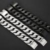 Black 31MM Chunky Cuban Link Chain Bracelet for Men Heavy Stainless Steel Men's Bracelets Birthday Gifts for Dad Husband Massive