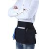 Unisex Waist Apron 3 Pockets Waiter Half Waist Apron New Short Half Waist Apron Restaurant Waiters