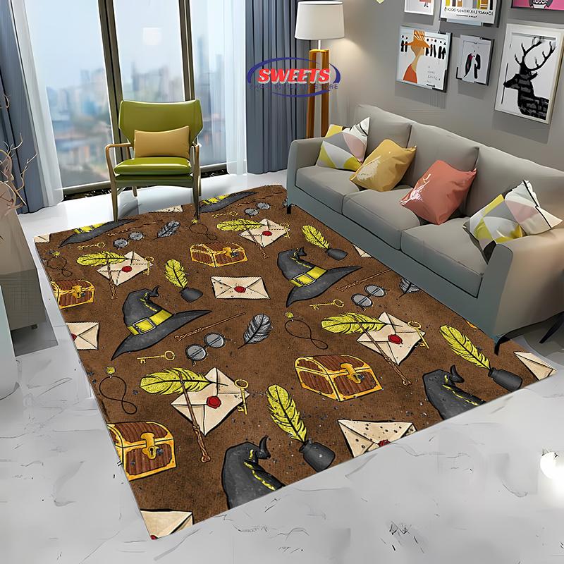 New Arrive Magic Props Pattern Large Carpet for Living Room Cartoon Bedroom, Sofa Doormat Kitchen Floor Rug Anti-slip Decor Mat