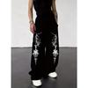 Men's Casual Handsome Printed Wide Leg Pants, Loose Pants, Fashionable and Trendy Streetwear