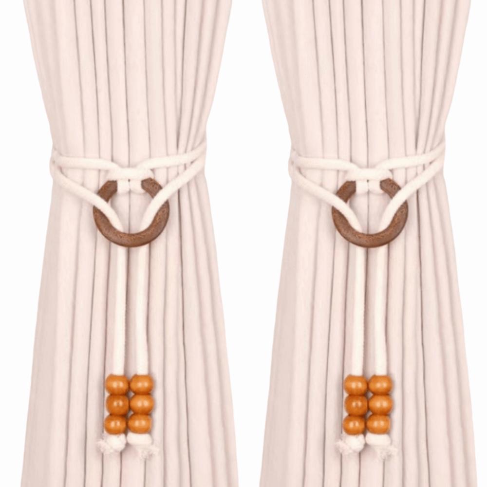 2Pcs Handcrafted Curtain Tiebacks Minimalist Boho Curtain Tiebacks Room Decoration