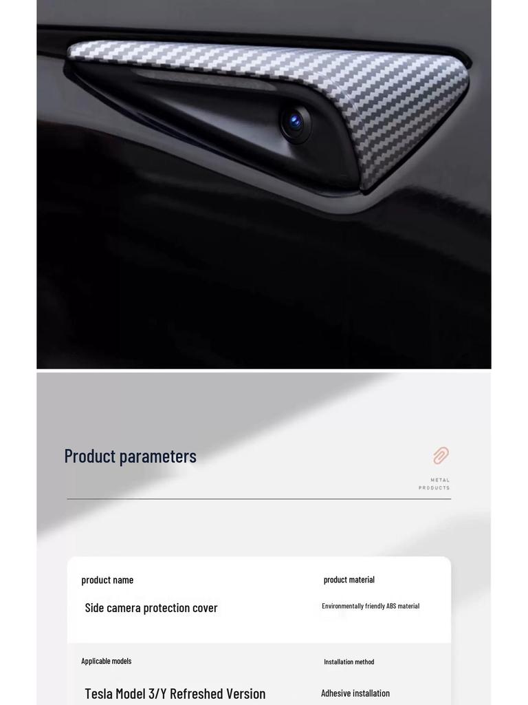 Tesla Model 3/Y Fender Camera Anti-Scratch Emblem Cover Modification