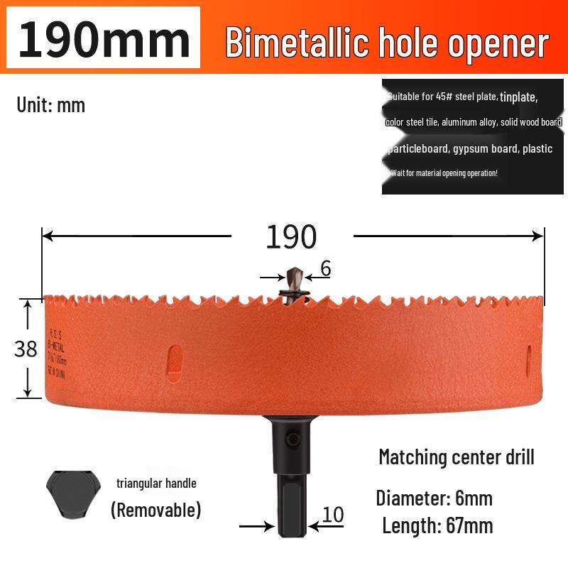Multifunctional Hole Saw Drill Bit for Wood and Metal