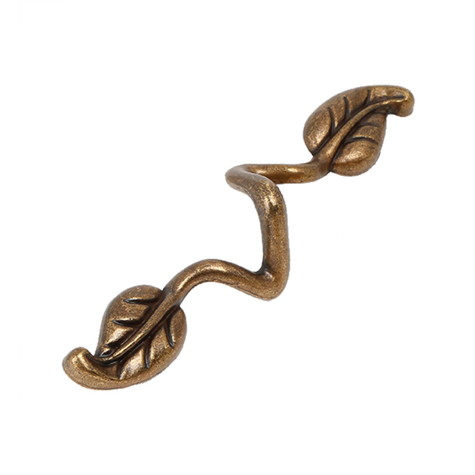 

Cabinet Furniture Handles Strong & Durable Retro Leaves Design Dresser Handle for Dresser Bathroom Vanity