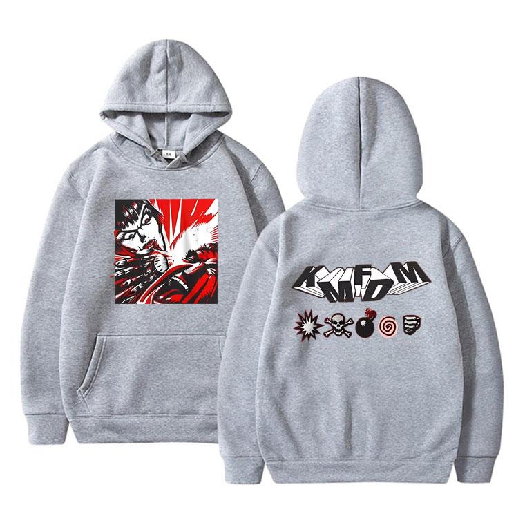 

Vintage Hardcore Alternative Rock Band Kmfdm Hoodie Male Fashion Vintgae Streetwear Men Women Gothic Oversized Hooded Tracksuit 3XL