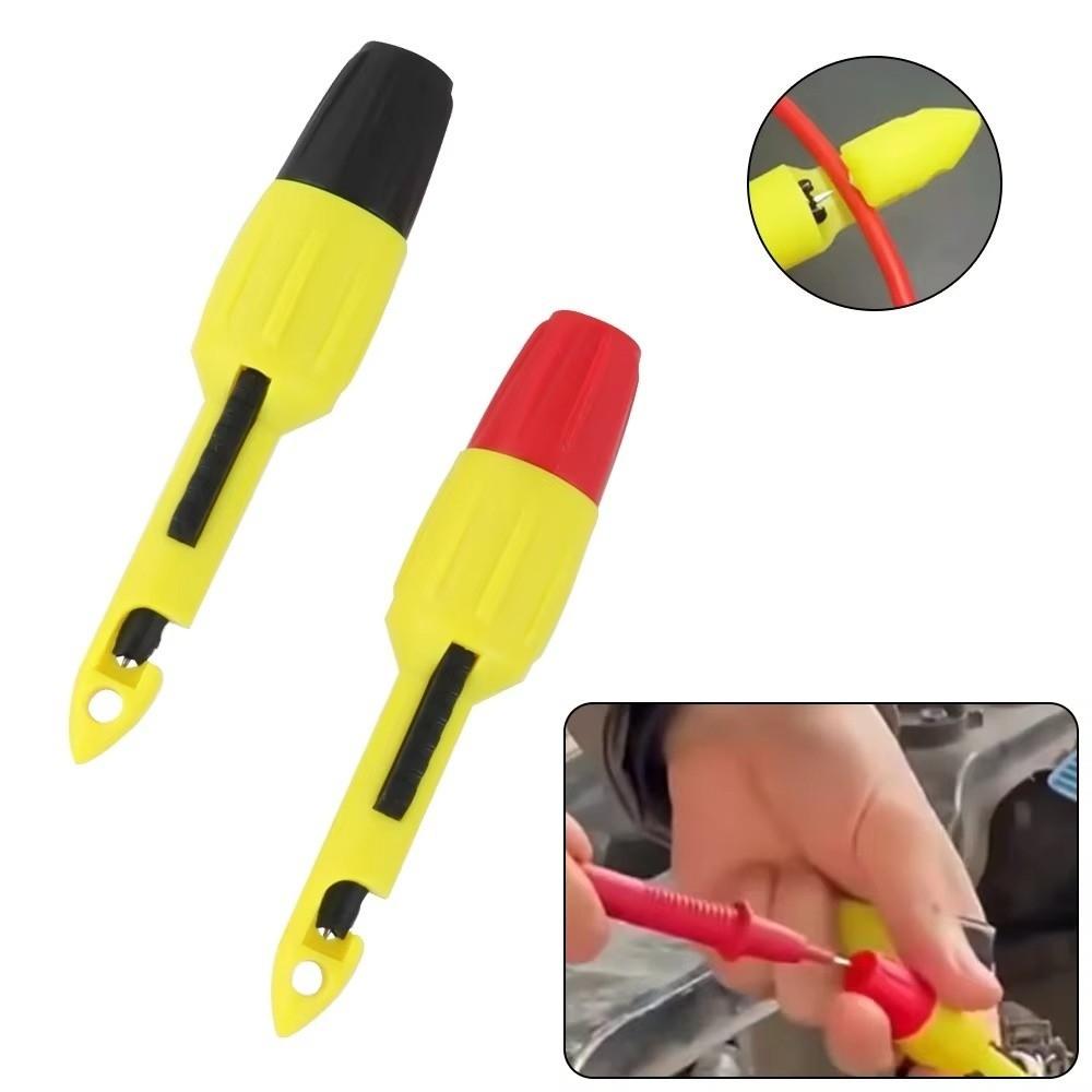 2pcs Set Non-breaking Detection Insulation Piercing Clip Puncture Test Probe Car Electrical Testing